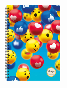 Τετράδιο σπιράλ Shape Like 1 θέματος 17x25