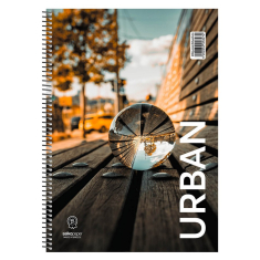 Τετράδιο σπιράλ Urban 3 θεμάτων A4 (διάφορα σχέδια)