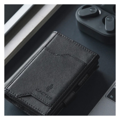 Θήκη καρτών πορτοφόλι Cactus RFID Leather Black