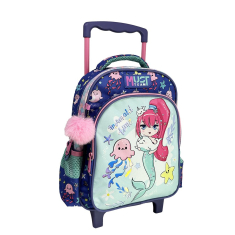 Τσάντα Νηπιαγωγείου Trolley Mermaid time 27x10x31cm